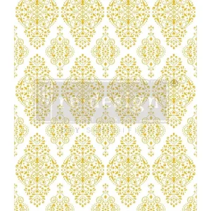 GOLDEN DAMASK  24″X 35″- Prima Redesign Transfer (Kacha Collection)