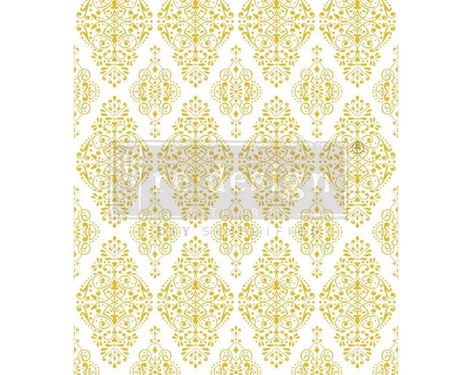 GOLDEN DAMASK  24″X 35″- Prima Redesign Transfer (Kacha Collection)